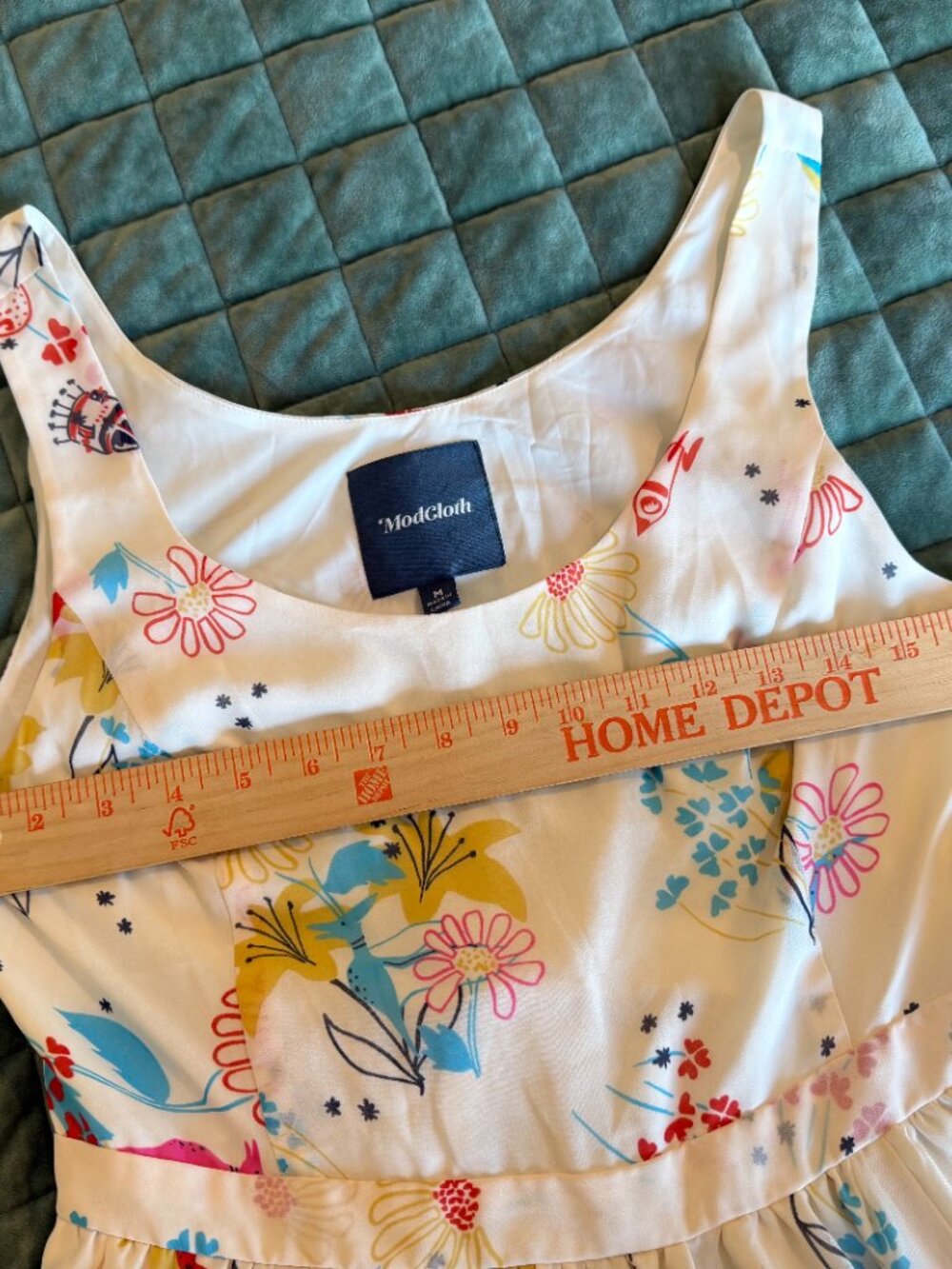 NWT Size M ModCloth Nordstrom Space Dino Fit and Flare Dress - Picture 6 of 7